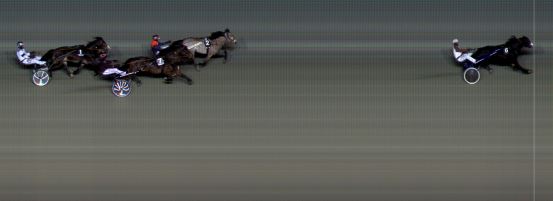 Målfoto for løp 6 på bane BI den 11.01.2019