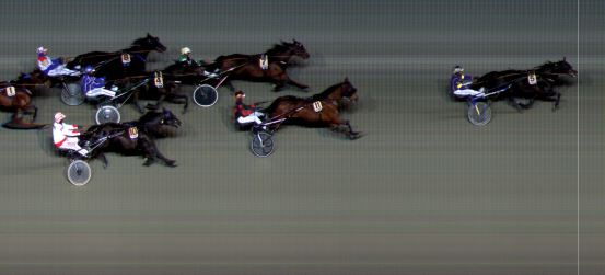 Målfoto for løp 7 på bane BI den 11.01.2019