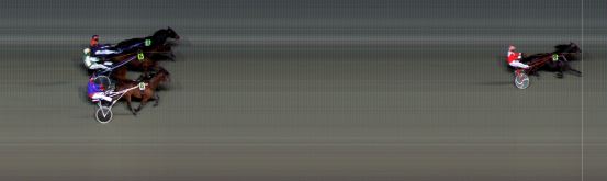 Målfoto for løp 9 på bane BI den 11.01.2019