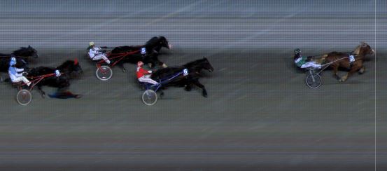 Målfoto for løp 2 på bane BI den 25.01.2019