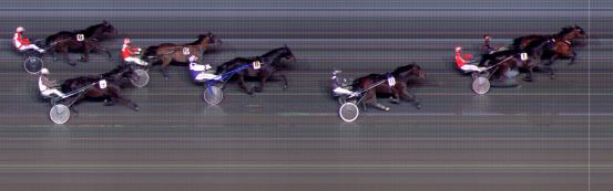 Målfoto for løp 7 på bane BI den 22.02.2019