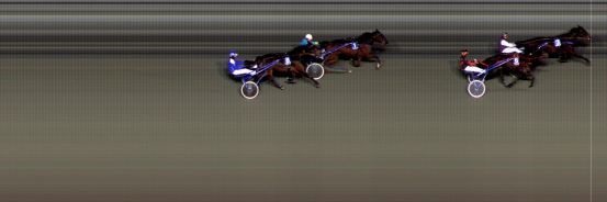 Målfoto for løp 2 på bane BI den 08.03.2019