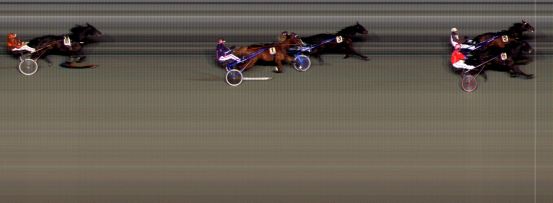 Målfoto for løp 7 på bane BI den 08.03.2019