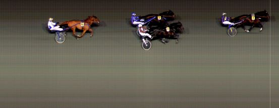 Målfoto for løp 1 på bane BI den 22.03.2019