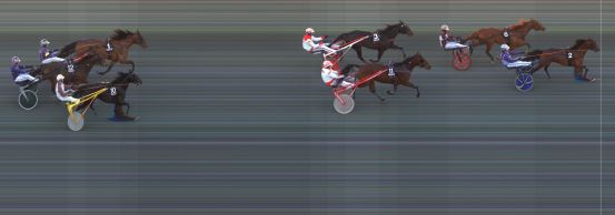 Målfoto for løp 6 på bane BI den 30.03.2019