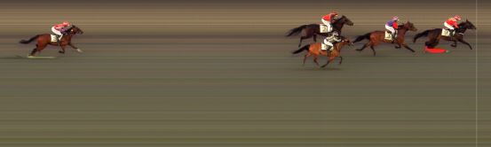 Målfoto for løp 4 på bane BI den 12.04.2019