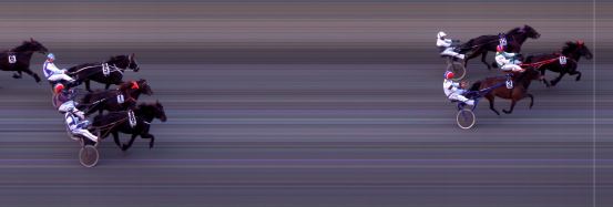 Målfoto for løp 5 på bane BI den 26.04.2019