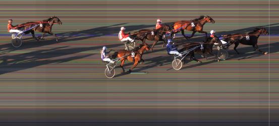 Målfoto for løp 6 på bane BI den 19.05.2019