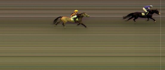 Målfoto for løp 8 på bane BI den 24.05.2019