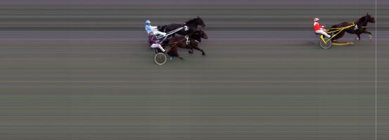 Målfoto for løp 6 på bane BI den 07.06.2019