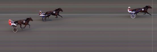 Målfoto for løp 5 på bane BI den 14.06.2019