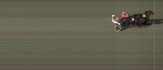 Målfoto for løp 1 på bane BI den 28.06.2019