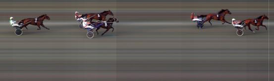 Målfoto for løp 6 på bane BI den 28.06.2019