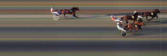 Målfoto for løp 9 på bane BI den 28.06.2019