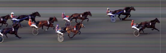 Målfoto for løp 6 på bane BI den 12.07.2019