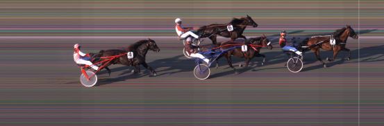 Målfoto for løp 5 på bane BI den 14.07.2019