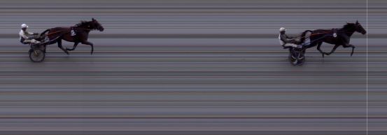 Målfoto for løp 6 på bane BI den 21.07.2019