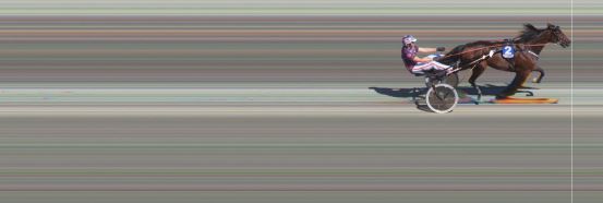 Målfoto for løp 2 på bane BI den 27.07.2019