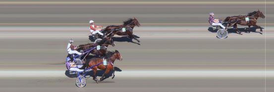 Målfoto for løp 4 på bane BI den 27.07.2019