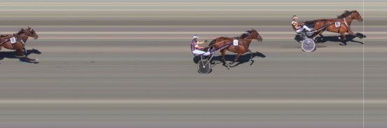 Målfoto for løp 5 på bane BI den 27.07.2019