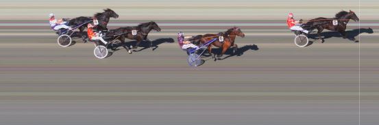 Målfoto for løp 7 på bane BI den 27.07.2019