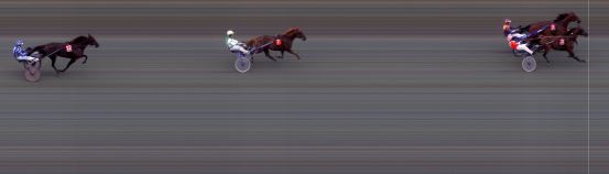 Målfoto for løp 3 på bane BI den 16.08.2019