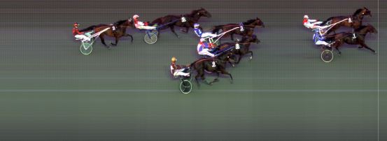 Målfoto for løp 6 på bane BI den 20.08.2019