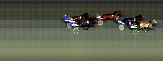 Målfoto for løp 6 på bane BI den 30.08.2019