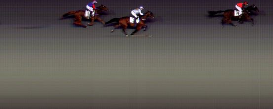 Målfoto for løp 1 på bane BI den 04.10.2019