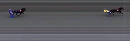 Målfoto for løp 3 på bane BI den 12.10.2019