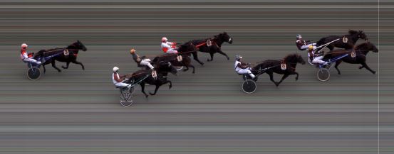 Målfoto for løp 7 på bane BI den 12.10.2019