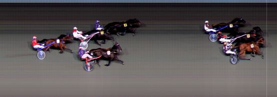 Målfoto for løp 1 på bane BI den 18.10.2019