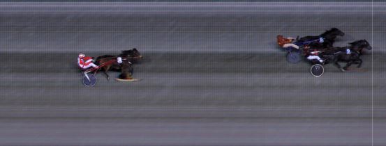 Målfoto for løp 2 på bane BI den 08.11.2019