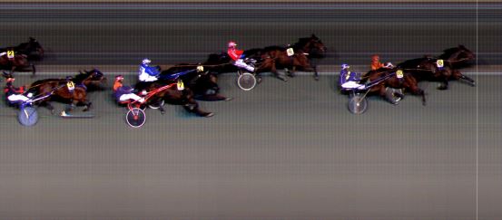 Målfoto for løp 1 på bane BI den 15.11.2019