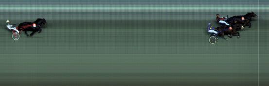 Målfoto for løp 3 på bane BI den 20.12.2019