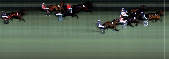 Målfoto for løp 6 på bane BI den 10.01.2020