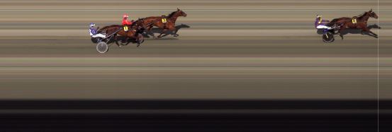 Målfoto for løp 1 på bane BI den 24.04.2020