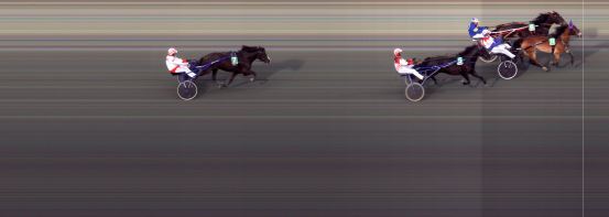 Målfoto for løp 4 på bane BI den 24.04.2020