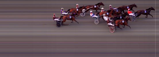 Målfoto for løp 2 på bane BI den 02.05.2020