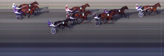 Målfoto for løp 4 på bane BI den 08.05.2020