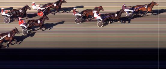 Målfoto for løp 5 på bane BI den 08.05.2020