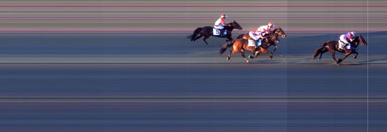 Målfoto for løp 1 på bane BI den 31.05.2020