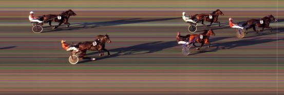 Målfoto for løp 5 på bane BI den 12.06.2020