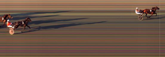 Målfoto for løp 6 på bane BI den 24.06.2020