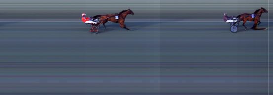 Målfoto for løp 2 på bane BI den 10.07.2020