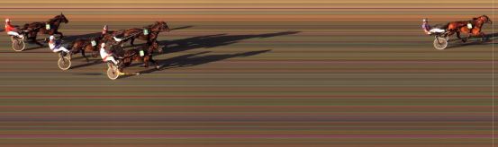 Målfoto for løp 4 på bane BI den 10.07.2020