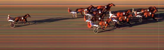 Målfoto for løp 5 på bane BI den 10.07.2020