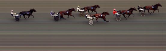 Målfoto for løp 2 på bane BI den 19.07.2020