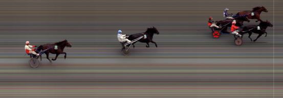 Målfoto for løp 4 på bane BI den 19.07.2020