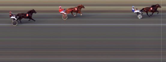 Målfoto for løp 3 på bane BI den 24.07.2020